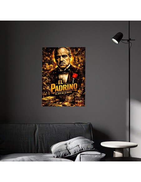 Cuadro El Padrino El Jefe de la Mafia 35 x 50 cm | Decoración premium