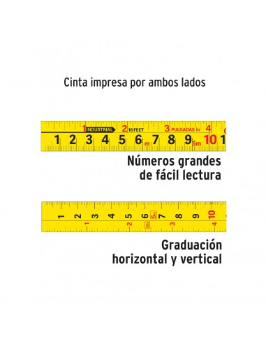 Flexómetro Truper Gripper 5 m Resistente a Impactos TRUPER