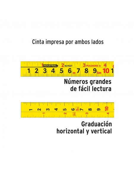 Flexómetro Truper Gripper 5 m Resistente a Impactos TRUPER