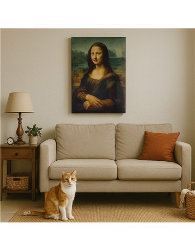 Cuadro Mona Lisa de Leonardo da Vinci 74x50cm Canvas 