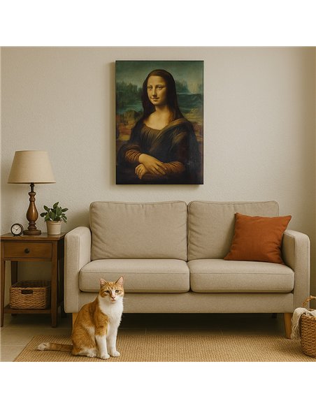 Cuadro Mona Lisa de Leonardo da Vinci 74x50cm Canvas 