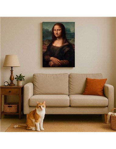 Cuadro Mona Lisa de Leonardo da Vinci 74x50cm Canvas 