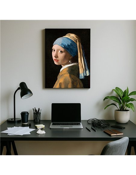 Cuadro Girl with a Pearl Earring - Johannes Vermeer 60x50cm 