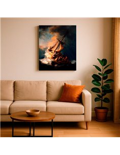 Cuadro The Storm on the Sea of Galilee - Rembrandt 50x70cm  2