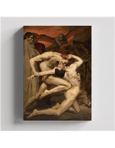 Cuadro Dante and Virgil in Hell - W. A. Bouguereau 62x50cm 