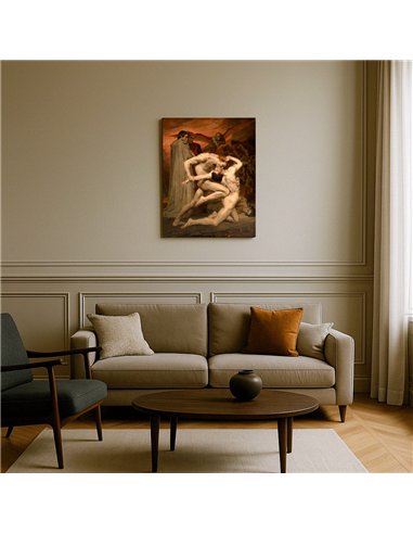 Cuadro Dante and Virgil in Hell - W. A. Bouguereau 62x50cm 