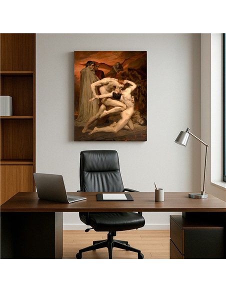 Cuadro Dante and Virgil in Hell - W. A. Bouguereau 62x50cm 