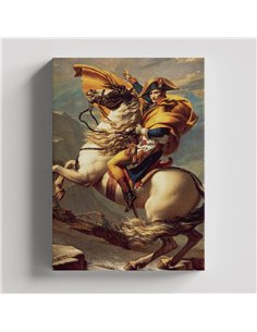 Cuadro Napoleon Crossing the Alps - J.L.David 60x50cm Canvas