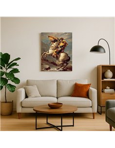 Cuadro Napoleon Crossing the Alps - J.L.David 60x50cm Canvas 2