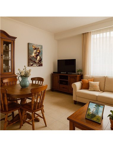 Cuadro Napoleon Crossing the Alps - J.L.David 60x50cm Canvas