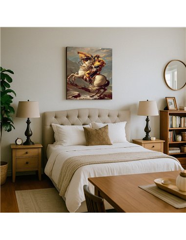 Cuadro Napoleon Crossing the Alps - J.L.David 60x50cm Canvas