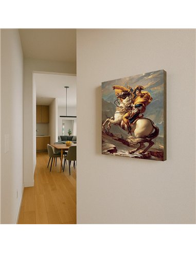 Cuadro Napoleon Crossing the Alps - J.L.David 60x50cm Canvas
