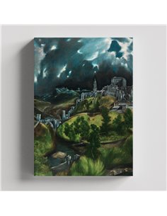 Cuadro View of Toledo - El Greco 54x50cm  Canvas