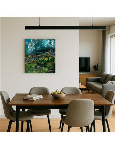 Cuadro View of Toledo - El Greco 54x50cm  Canvas