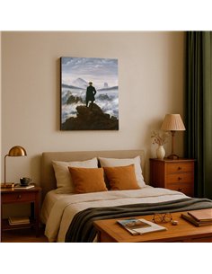 Cuadro Wanderer above the Sea of Fog -C.D.Friedrich 64x50cm  2