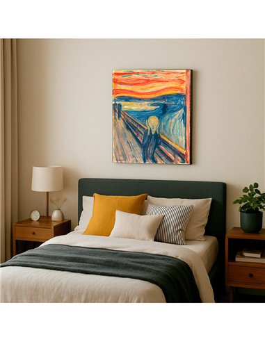 Cuadro The Scream - Edvard Munch 50x62cm Canvas