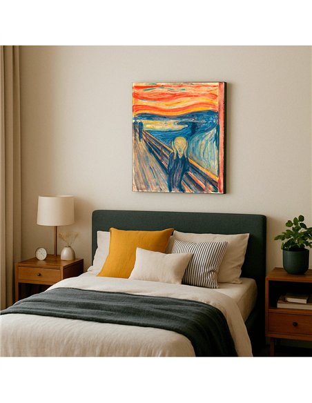 Cuadro The Scream - Edvard Munch 50x62cm Canvas