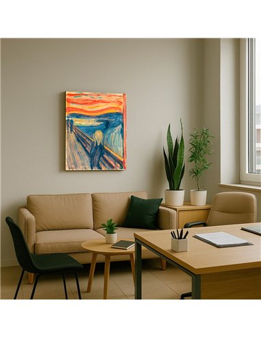 Cuadro The Scream - Edvard Munch 50x62cm Canvas