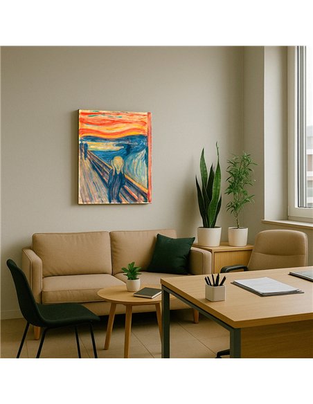 Cuadro The Scream - Edvard Munch 50x62cm Canvas
