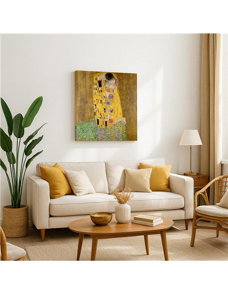 Cuadro The Kiss - Gustav Klimt 50x50cm Canvas