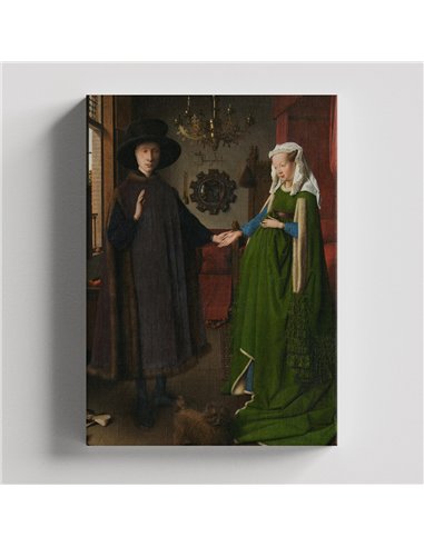 Cuadro The Arnolfini Portrait - Jan van Eyck 68x50cm Canvas