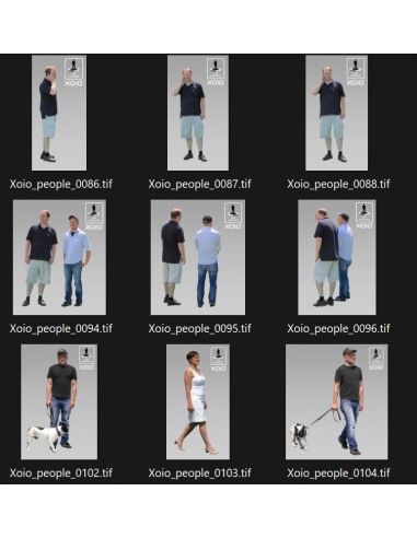 Siluetas humanas para renders