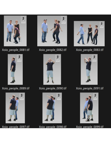 Siluetas humanas para renders