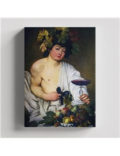 Cuadro Bacchus - Caravaggio 58x50cm Canvas