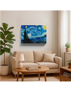 Cuadro The Starry Night - Vincent van Gogh 50x62cm Canvas 2