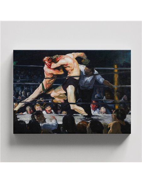 Cuadro Stag Night At Sharkeys George Bellows 66x50cm Canvas