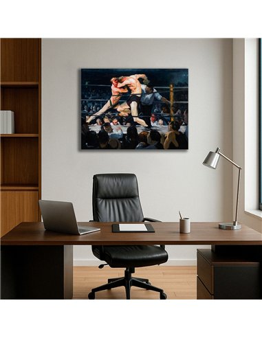 Cuadro Stag Night At Sharkeys George Bellows 66x50cm Canvas