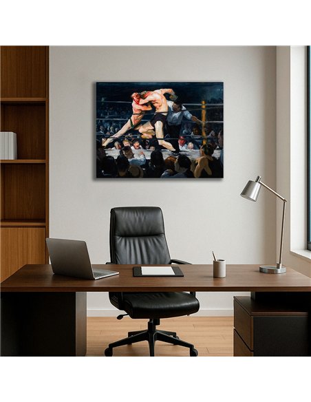 Cuadro Stag Night At Sharkeys George Bellows 66x50cm Canvas