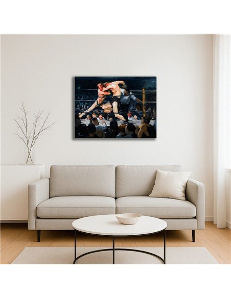 Cuadro Stag Night At Sharkeys George Bellows 66x50cm Canvas