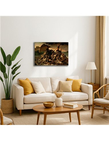 Cuadro The Raft of the Medusa - T. Géricault 73x50cm Canvas