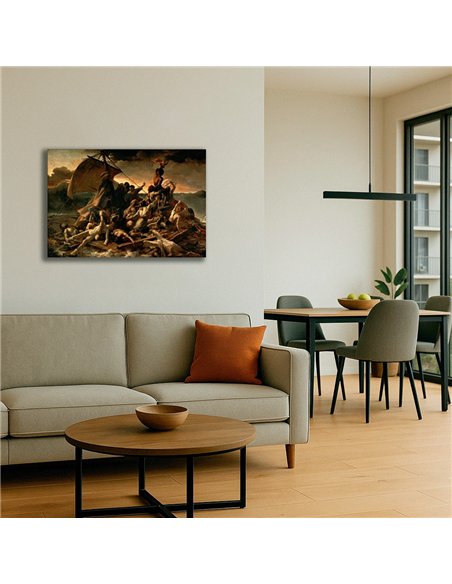 Cuadro The Raft of the Medusa - T. Géricault 73x50cm Canvas