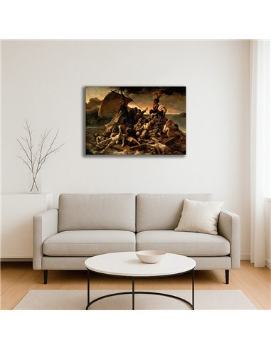 Cuadro The Raft of the Medusa - T. Géricault 73x50cm Canvas