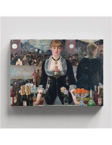 Cuadro A Bar at the Folies-Bergère Édouard M. 67x50cm Canvas