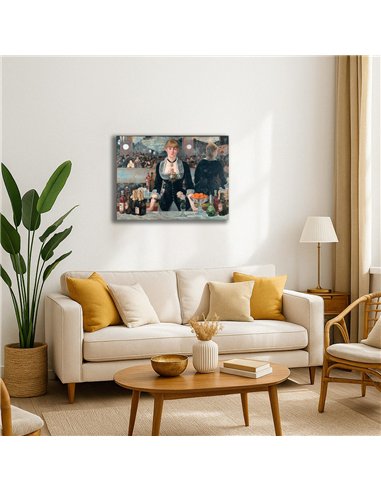 Cuadro A Bar at the Folies-Bergère Édouard M. 67x50cm Canvas
