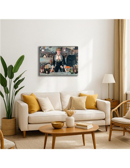 Cuadro A Bar at the Folies-Bergère Édouard M. 67x50cm Canvas
