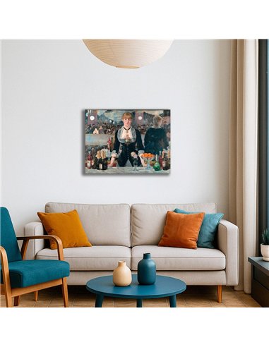 Cuadro A Bar at the Folies-Bergère Édouard M. 67x50cm Canvas