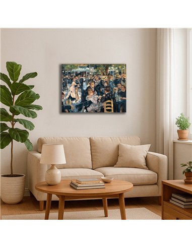 Cuadro Bal du moulin de la Galette - Renoir 67x50cm Canvas