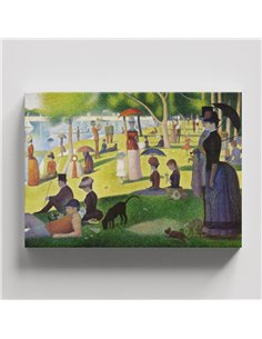 Cuadro A Sunday Afternoon... - Georges Seurat 75x50cm Canvas