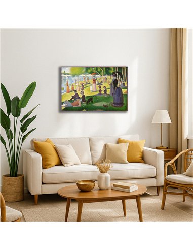 Cuadro A Sunday Afternoon... - Georges Seurat 75x50cm Canvas