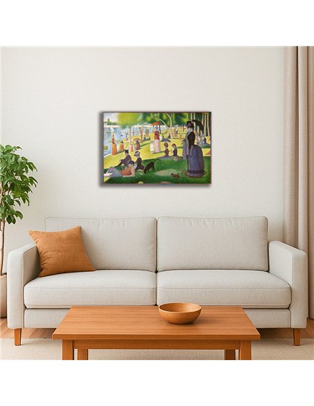 Cuadro A Sunday Afternoon... - Georges Seurat 75x50cm Canvas