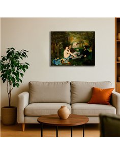 Cuadro Le Déjeuner sur l’herbe Édouard Manet 64x50cm Canvas 2