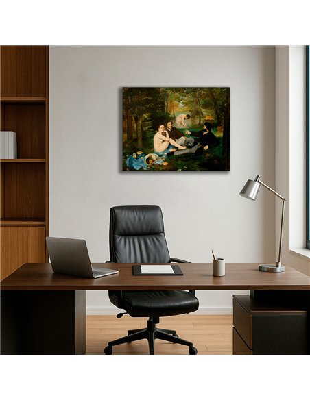 Cuadro Le Déjeuner sur l’herbe Édouard Manet 64x50cm Canvas