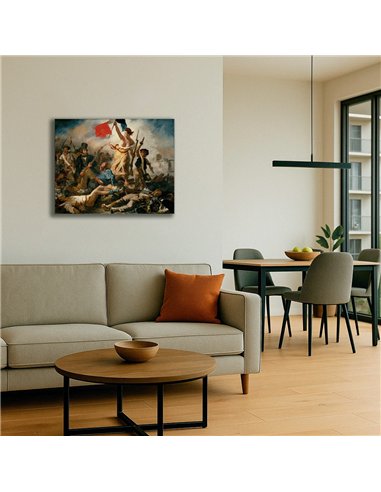 Cuadro Liberty Leading the People - Delacroix 62x50cm Canvas