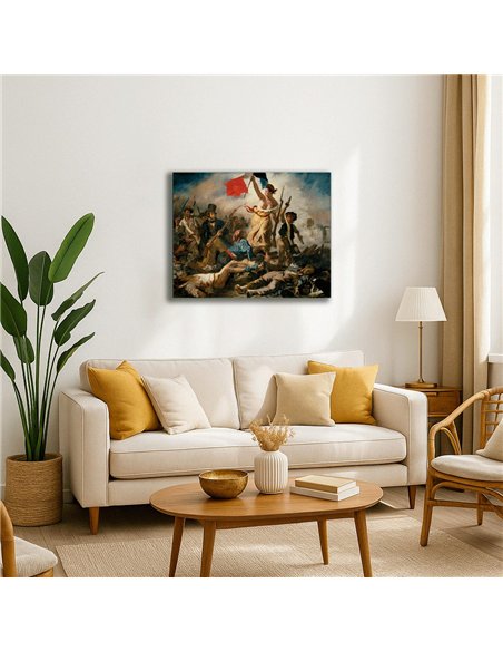 Cuadro Liberty Leading the People - Delacroix 62x50cm Canvas