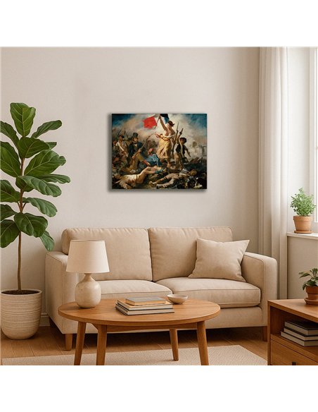 Cuadro Liberty Leading the People - Delacroix 62x50cm Canvas