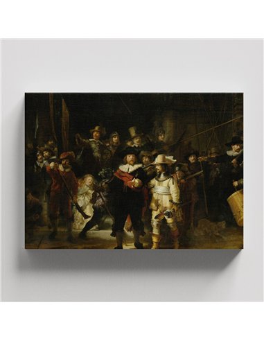 Cuadro The Night Watch - Rembrandt 61x50cm Canvas